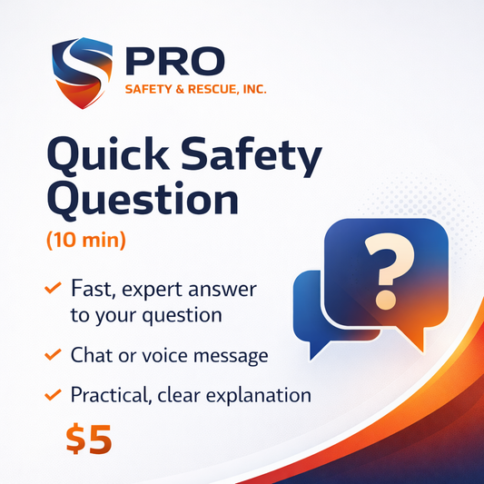 Quick Safety Question (10 min)